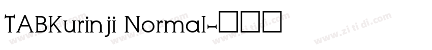 TABKurinji Normal字体转换
